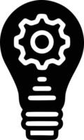 Idea solution icon symbol vector image. Illustration of the creative innovation concept design. EPS 10