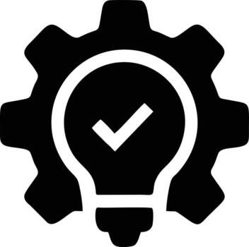 Idea solution icon symbol vector image. Illustration of the creative innovation concept design. EPS 10