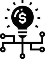 Idea solution icon symbol vector image. Illustration of the creative innovation concept design. EPS 10