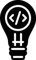 Idea solution icon symbol vector image. Illustration of the creative innovation concept design. EPS 10