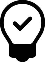 Idea solution icon symbol vector image. Illustration of the creative innovation concept design. EPS 10