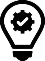 Idea solution icon symbol vector image. Illustration of the creative innovation concept design. EPS 10