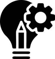 Idea solution icon symbol vector image. Illustration of the creative innovation concept design. EPS 10