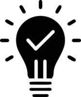 Idea solution icon symbol vector image. Illustration of the creative innovation concept design. EPS 10