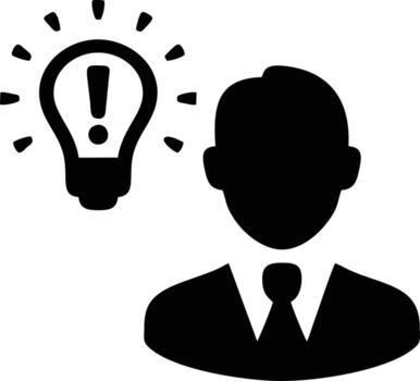 Idea solution icon symbol vector image. Illustration of the creative innovation concept design. EPS 10