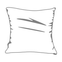 almohada icono vector