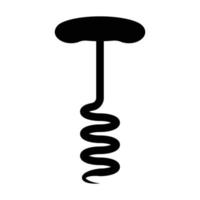 Corkscrew icon vector