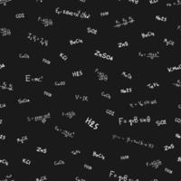 Seamless pattern doodle formulas vector