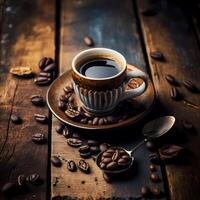 coffe style illustration photo