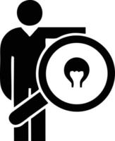 Idea solution icon symbol vector image. Illustration of the creative innovation concept design. EPS 10