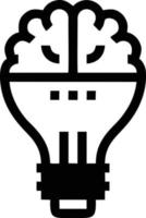 Idea solution icon symbol vector image. Illustration of the creative innovation concept design. EPS 10