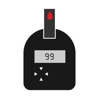 blood sugar meter icon vector