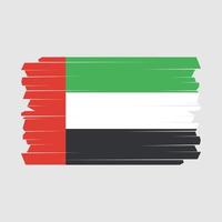 cepillo de la bandera de los emiratos árabes unidos vector