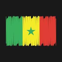 Senegal Flag Vector Illustration