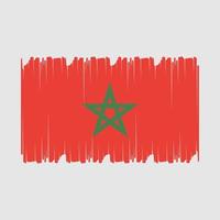marruecos, bandera, vector, ilustración vector