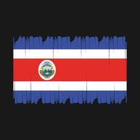 ilustración de vector de bandera de costa rica