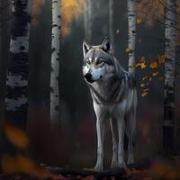 wolf activity illustration photo