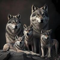 wolf activity illustration photo