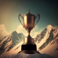 trophy illustration AI Generated photo