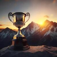 trophy illustration AI Generated photo