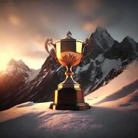 trophy illustration AI Generated photo