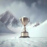 trophy illustration AI Generated photo