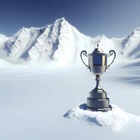 trophy illustration AI Generated photo