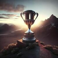 trophy illustration AI Generated photo