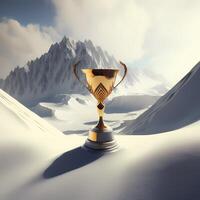 trophy illustration AI Generated photo