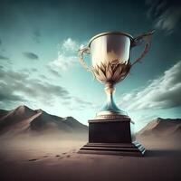 trophy illustration AI Generated photo