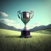 trophy illustration AI Generated photo