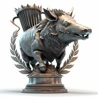 trophy illustration AI Generated photo