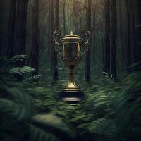 trophy illustration AI Generated photo