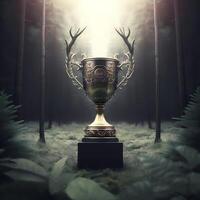 trophy illustration AI Generated photo