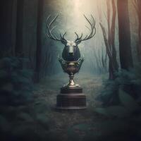 trophy illustration AI Generated photo