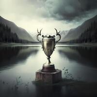 trophy illustration AI Generated photo