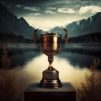 trophy illustration AI Generated photo