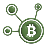 3d icono bitcoin png