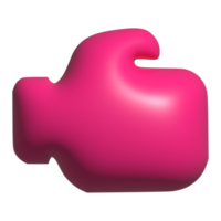 3d Symbol Boxen Handschuh png