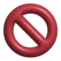 cancelar 3d ícone png