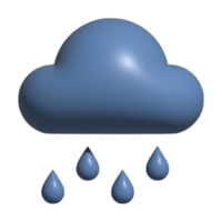 lluvia 3d icono png