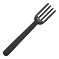 tenedor 3d icono png