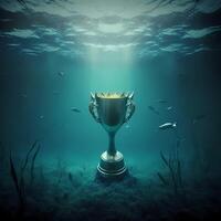 trophy illustration AI Generated photo