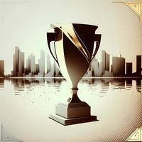 trophy illustration AI Generated photo