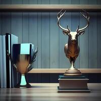 trophy illustration AI Generated photo