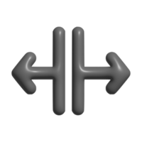 3d icono de flecha png