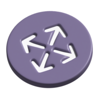 moverse 3d icono png