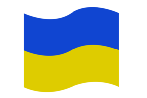 nationell ukrainska flagga. png isolerat illustration. de Färg av de original- png