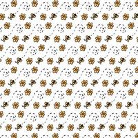 Vector illustration for your design.Pattern. Garden set. bees