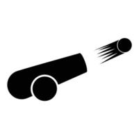 old cannon icon vector